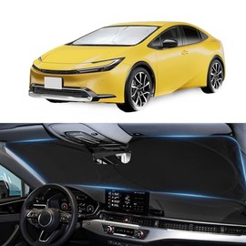 Parasol para Toyota Prius para parabrisas de Toyota Prius, ajuste personalizado para Toyota Prius 2026-2025 2023, cubierta plegable para ventana frontal, protector de visera retráctil