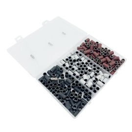 Sanding Bands 80# 120# 180# Nail Machine Bits with Mandrail Sand Set (210 pcs)