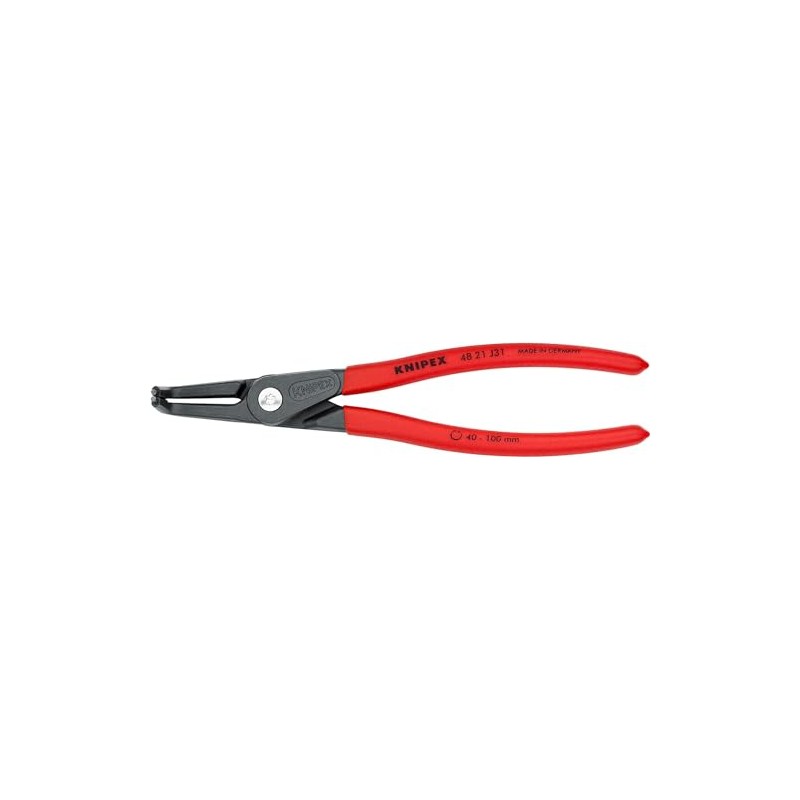 クニペックス KNIPEX 4821-J31 穴用精密スナップリングプライヤー 曲(SB)