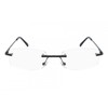 EYE ZOOM 3 Pack Classic Rectangluar Metal Frame Rimless Reading