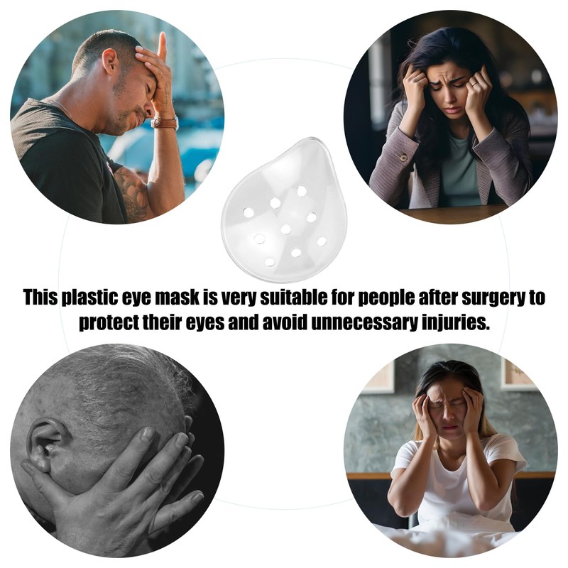 2 Pcs Plastic Eye Patch, Eye Shiled, Breathable Eye Care