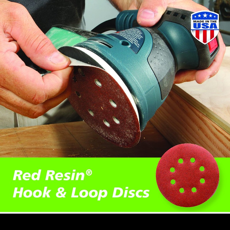 Gator 5" Random Orbit Hook & Loop Red Resin Aluminum