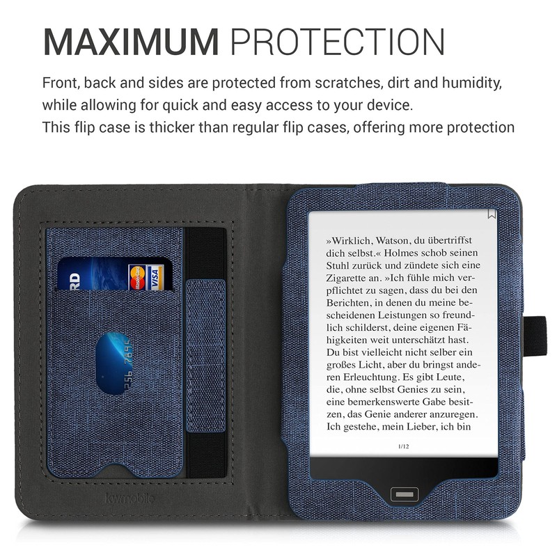 kwmobile Case Compatible with Tolino Vision 1/2 / 3/4 HD