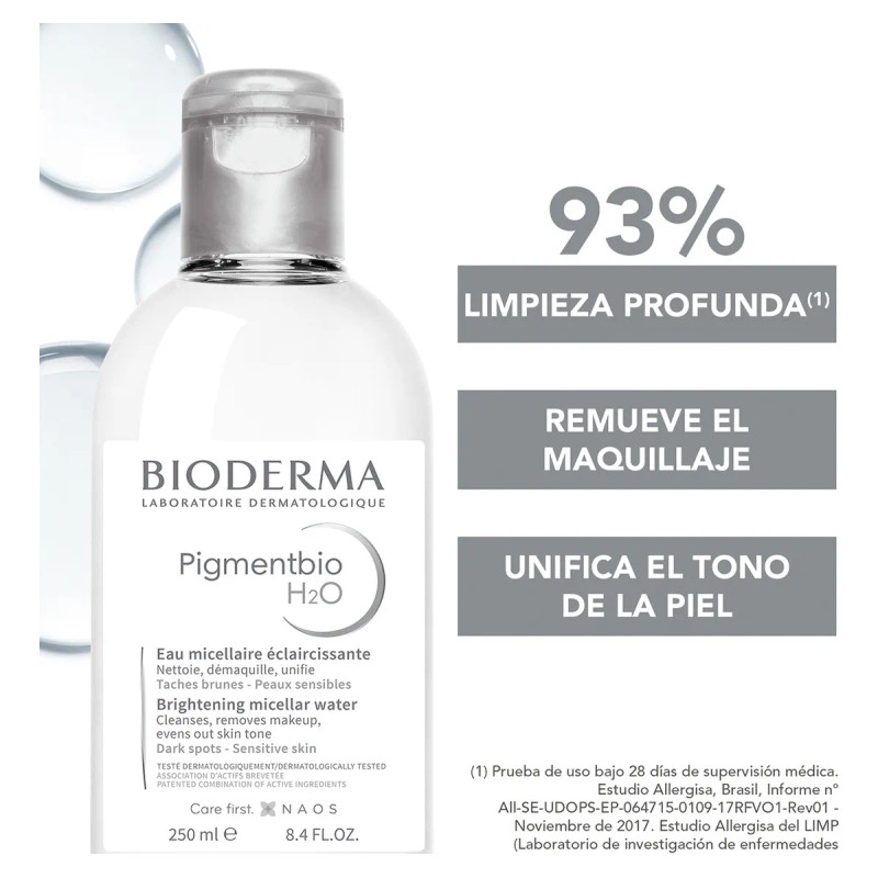 Bioderma Pigmentbio H2O Agua Micelar Iluminadora 250ml – Limpieza Profunda