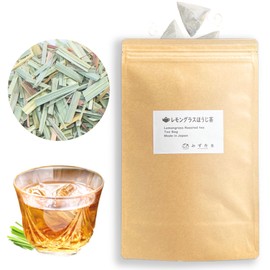 Mizutama Farm Craft Flavor Tea "Lemongrass x Hojicha" 0.1 oz (2.5 g) x 35p [Caffeine-Free Japanese Herbal Tea Lemon Roasted Tea Pack]
