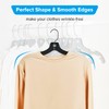 Donext Plastic Hangers with 360 Swivel Metal Hook, Heavy Duty