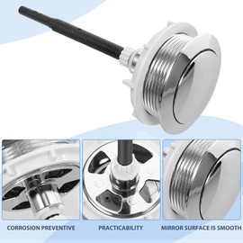 Gadpiparty 1 Pc Tanque de Agua de un Solo Bot?n Reemplazo Botones Descarga Inodoro Bot?n Descarga la Cisterna del a Redondo