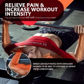 KCROSS ベンチプレスバンド 男女兼用 ウェイトリフティングベンチプレスバンド プッシュアップエクササイズベンチ (クリムゾンフォース(220~300ポンド)