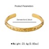 Embossed Moon Star Sun Bangle Cuff Bracelet for Women Fashion