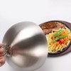 yuksok Stainless Steel Cloche Food Serving Plate Dish Dining Dinner,