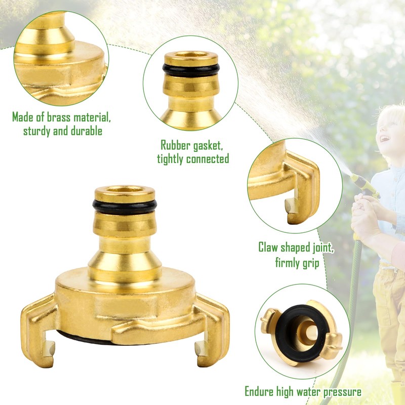 Garden Hose Quick Couplings, Quick Coupling with 1/2 Inch Compatible