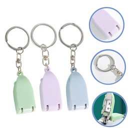 IWOWHERO 3pcs Cartoon Design Foldable Nail Clippers Professional Fingernail and Toenail Clippers for Home Salon Use Cute and Durable Key Ring Nail Tools