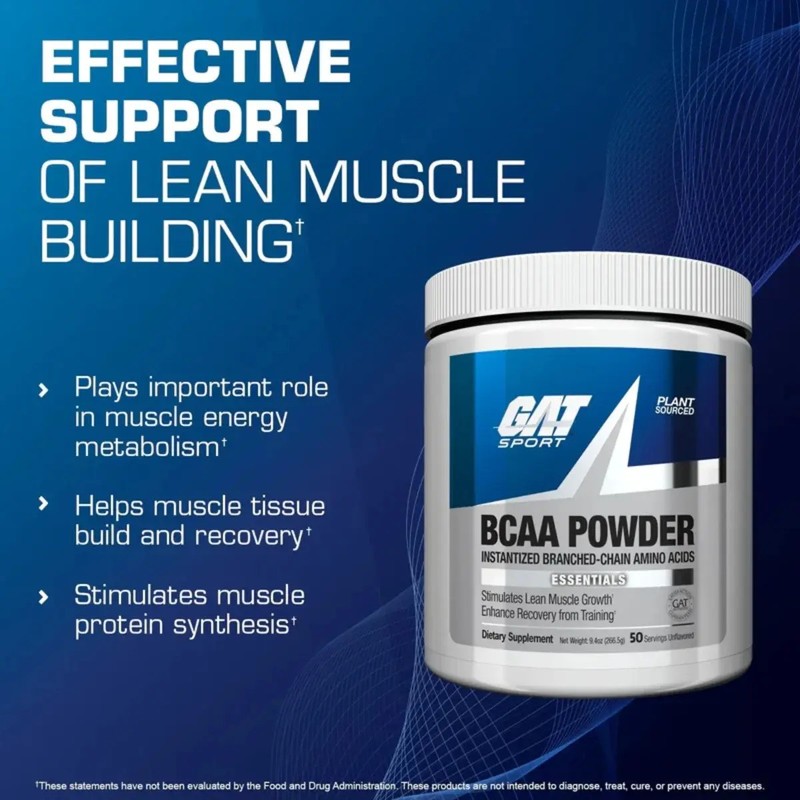 Bcaa Powder 50 Serv Gat Sport Aminoacidos Es