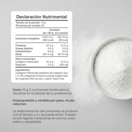 Entera Colágeno Y Magnesio 300g, Hidrolizado, Sin Azúcar                                                                                              