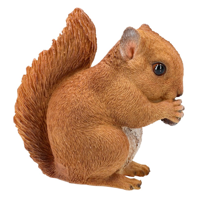 Figuren Shop GmbH Garden Squirrel Figurine - Weatherproof & Hand-Painted