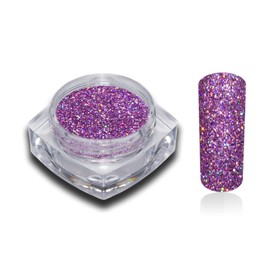 Hologramm Glitzer Glitter Puder Lila Violett Holo Nailart Nageldesign 1er Pack