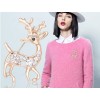 Unbranded Men Womens Deer Animal Crystal Rhinestone Brooch Pin Shirt