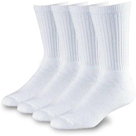 DreamNights Mens Cotton Rich Sport Socks Work Socks Shoe Size 6-11 Wicking Breathable Cushion Comfortable Casual Crew Socks Outdoor Multipack Athletic Socks (5 Pairs)