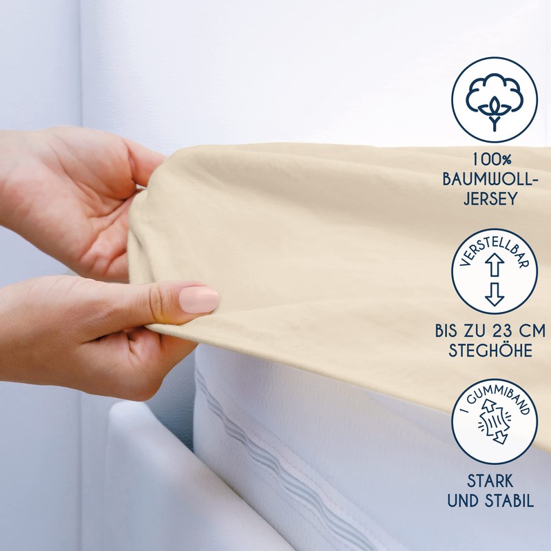 Dreamzie Fitted Cotton Sheet with Elasticated Waistband