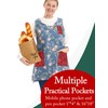 Plus Size Aprons for Women with Pockets Cotton Linen Cobbler