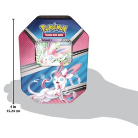 Pokémon TCG: V Heroes Tin Sylveon (1 Foil Card & 4 Booster Packs)