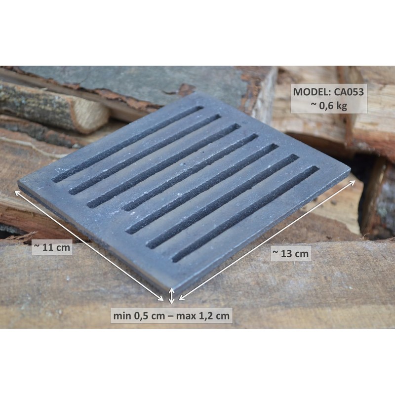 SEZAM 13 x 11 cm Cast Iron Oven Grate Ash
