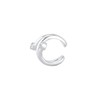 Elli Earrings Ear Cuff Single Crystals 925 Silver, Sterling Silver,