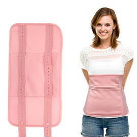 1 Castor Oil Bag, Pink Castor Oil Box, Reusable Castor Oil Bag, for Detoxification, Improving Constipation and Storing Castor Oil Box for Digestion (Pink)