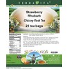 Strawberry Rhubarb Chicory Root Tea (25 tea bags, ZIN: 564322)