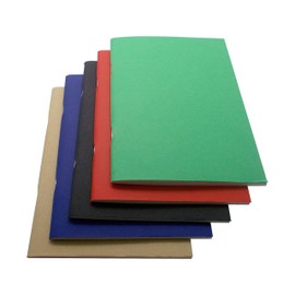 West - A5 Sketchbook - Assorted Colours - Pack of 5 - A5 Sketchbook, Ideal for School Supplies - Art Book in 5 Pack - Pencil & Watercolour Sketchbook - 40 Pages of Acid Free Drawing Paper