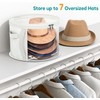 AOODA Oversized Clear Hat Storage Bag for Women, Holds up
