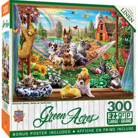 Masterpieces 300 Piece EZ Grip Jigsaw Puzzle - Afternoon Siesta - 18"x24"