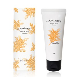 Margaret Hand & Body Cream, 1.8 oz (50 g) (Osmanthus Scent), Hand Cream, Osmanthus, Present, Highly Moisturizing, Non-Stick, Additive-Free