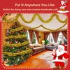 TAZZOR 12 m Tinsel Christmas Tree Gold Christmas Tree Garland