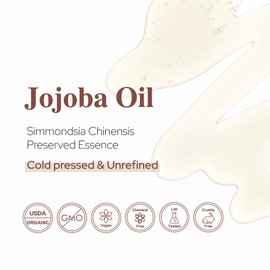 PLANT OF LIFE Organic Jojoba Oil | Cold-Pressed | Unrefined | 100% Pure | Skin, Hair, DIY | 4oz (120ml)