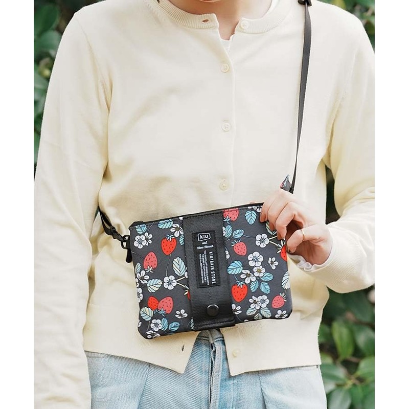 KiU and BleuBleuet KiU Etiquette Pouch Mini Shoulder Bag, Strawberry