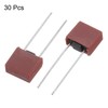 sourcing map 30Pcs DIP Mounted Miniature Square Slow Blow Micro