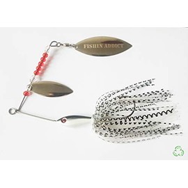 FISHIN ADDICT Spinnerbait Salt N Pepper fishing lure 16g