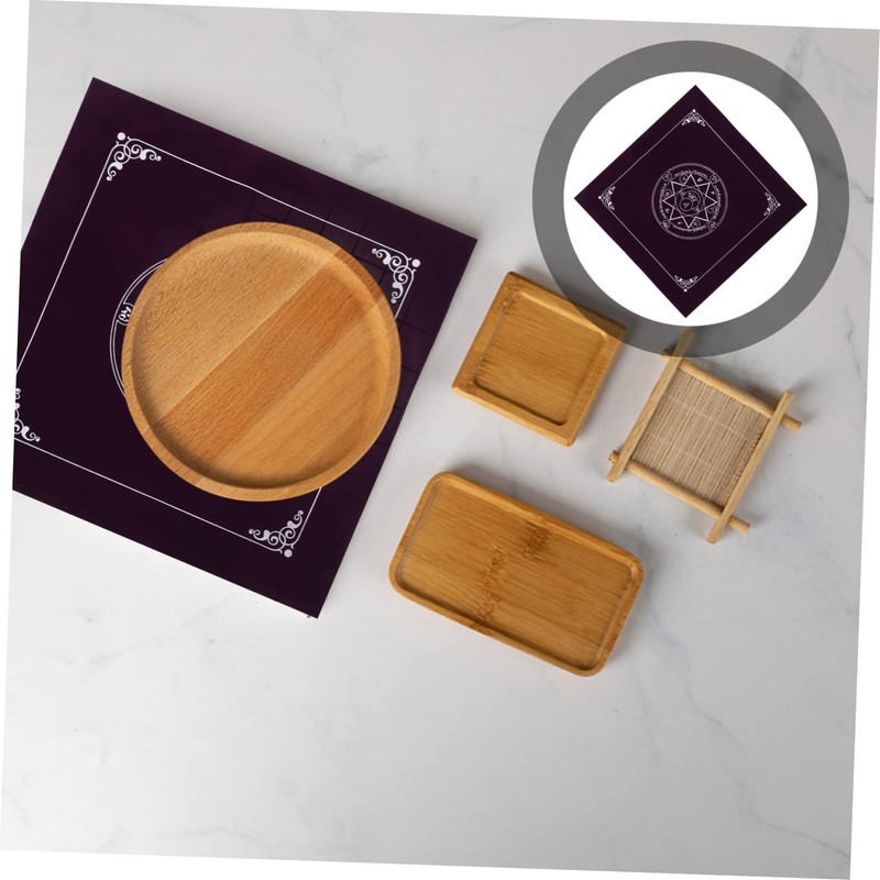 Mikinona Tablecloth for Tarot Cards Non Slip Divination Cloth Eight