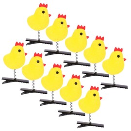 OHPHCALL 24pcs Chick Hair Clips Easter Decorations Plush Chicken Hairpins for Girls Hair Accessories Spring Party Favor