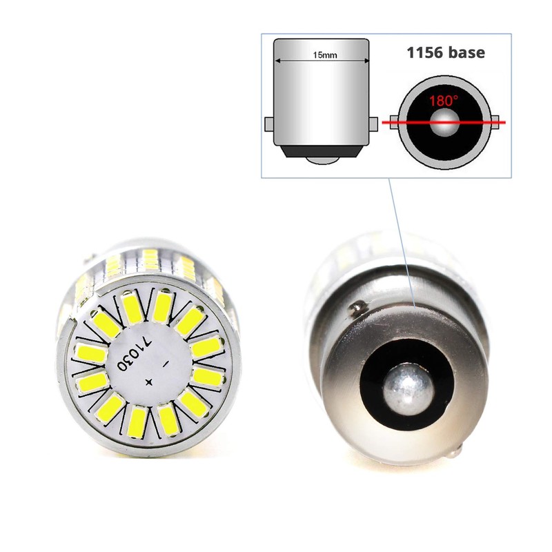 PHINLION 2000 Lumens 7506 1156 LED White Bulbs Super Bright