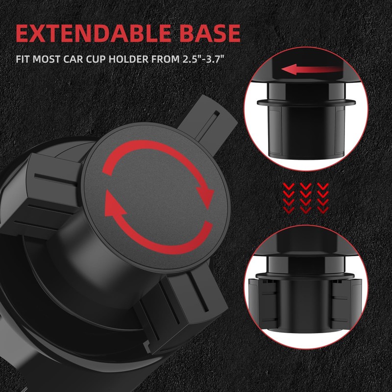 DYLEN Cup Holder Expander for Cars, Car Cup Holder Expander