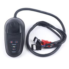 RustyVioum Electric Wheelchair Joystick Controller, 24V DC LED Command Joystick Controller 6 Keys for Electric Wheelchair Waterproof, Electric Wheelchair Controller Accessory Replacement