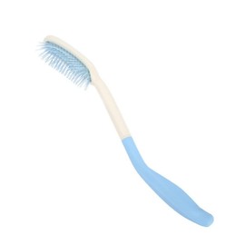 Semme ロングハンドル ソフトコームとブラシ、ロングハンドルコームとブラシセット ロングハンドルコーム ヘアブラシ 滑り止め 人間工学に基づいたロングコームリーチ (ヘアブラシ)