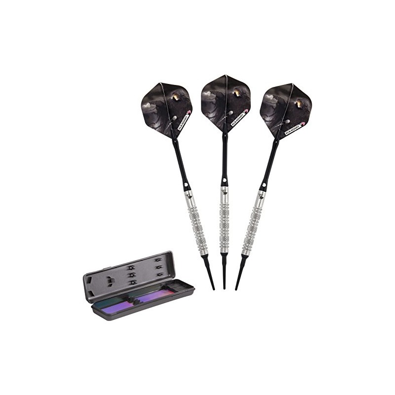 Elkadart Wizard 80% Tungsten Soft Tip Darts with Storage/Travel Case,