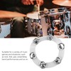 Drum Hi Hat Ring Bell Silicone Double Rows 6 Pieces