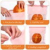 100 Pcs Pink Resealable Kraft Paper Bread Loaf Bag for