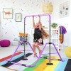 Meubaty Indoor Gymnastic Bar Training for Kids Adjustable Height Horizontal