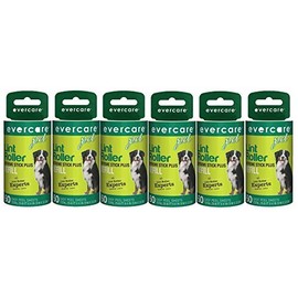 Evercare Pet Hair Lint Roller Refills 6PACK (30.1 ft x 4" ea)