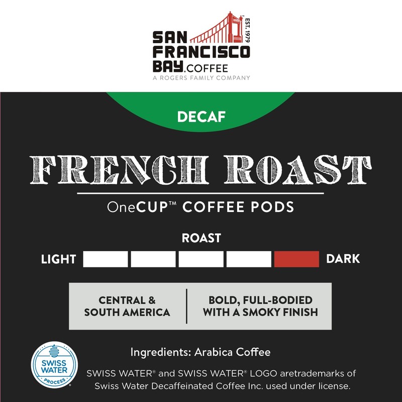 San Francisco Bay Compostable Coffee Pods - DECAF French Roast